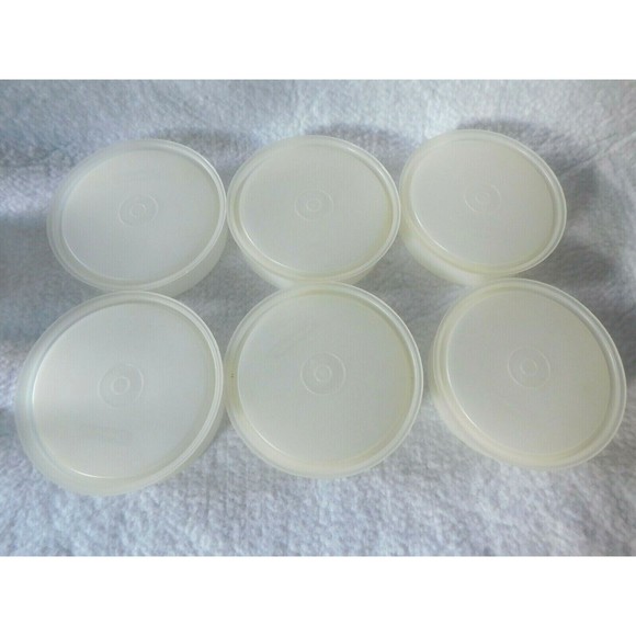 Vintage Tupperware Hamburger Keepers 6  4'', 1 Press and Sleeve 882-21, 884-12 - Picture 8 of 9